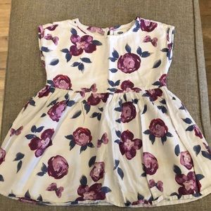 Purple and blue pattern dress